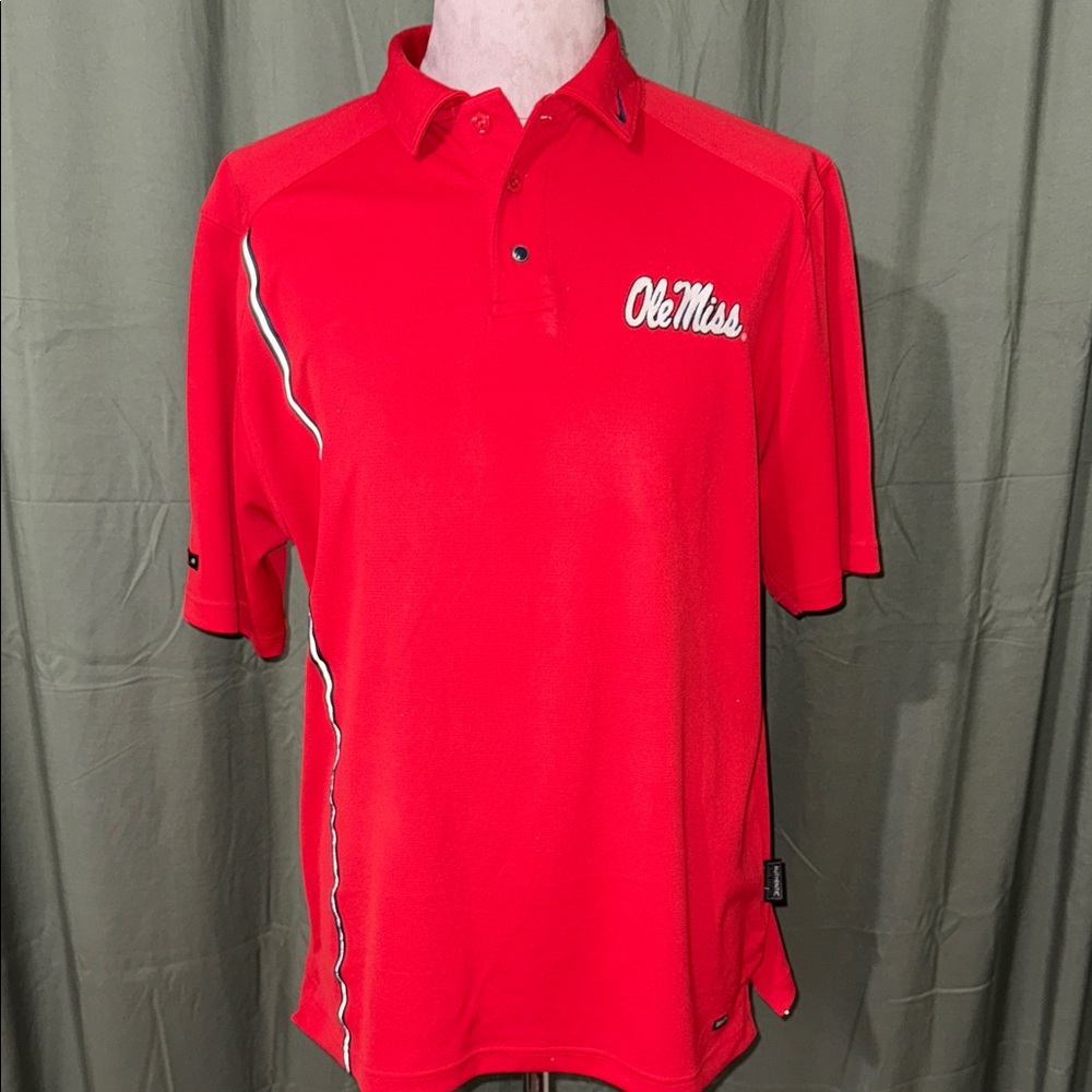 Nike Red Ole Miss Polo Shirt